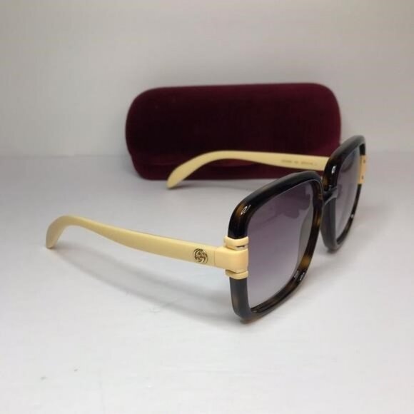 Gucci Tortoise and Yellow Sunglasses main image 7
